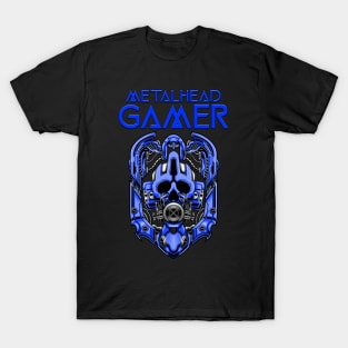 Metalhead Gamer Blue T-Shirt